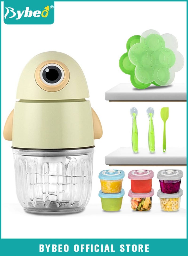 13-in-1 Baby Food Maker, Babies Foods Processor Gift Sets for Infant Fruit, Vegetables, Meat, Toddler Foods Blender with Baby Food Containers, Freezer Tray, Silicone Spoons and Spatula