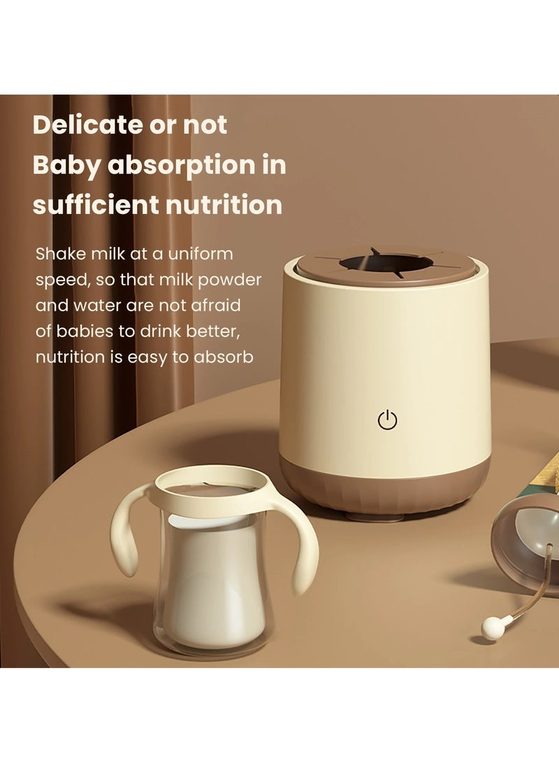 Baby Bottle Smart Milk Shaker 360 Degree Bidirectional Rotation 3 Speed Mode Rechargeable Shaker Bottle 50mm-82mm Diameter for Breastmilk Or Formula Milk