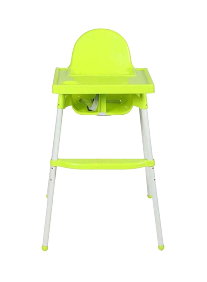 High Chair H1 Booster Seat With Feeding Tray With Safety Belt Green
