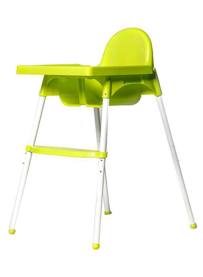 High Chair H1 Booster Seat With Feeding Tray With Safety Belt Green
