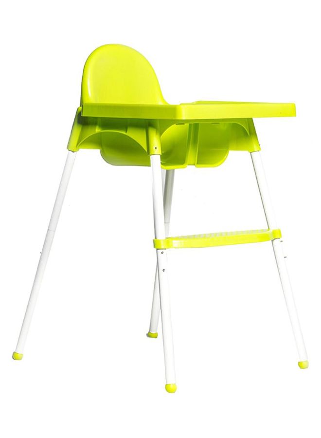 High Chair H1 Booster Seat With Feeding Tray With Safety Belt Green