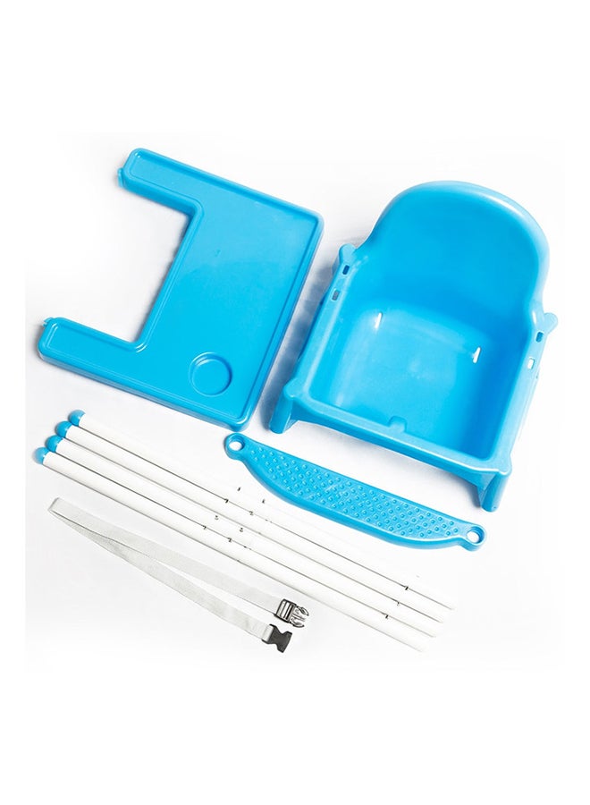 High Chair Multi Height Booster Seat With Feeding Tray H1 Blue