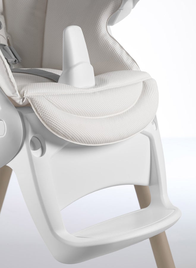 Pappananna Foldable High Chair - White/Grey