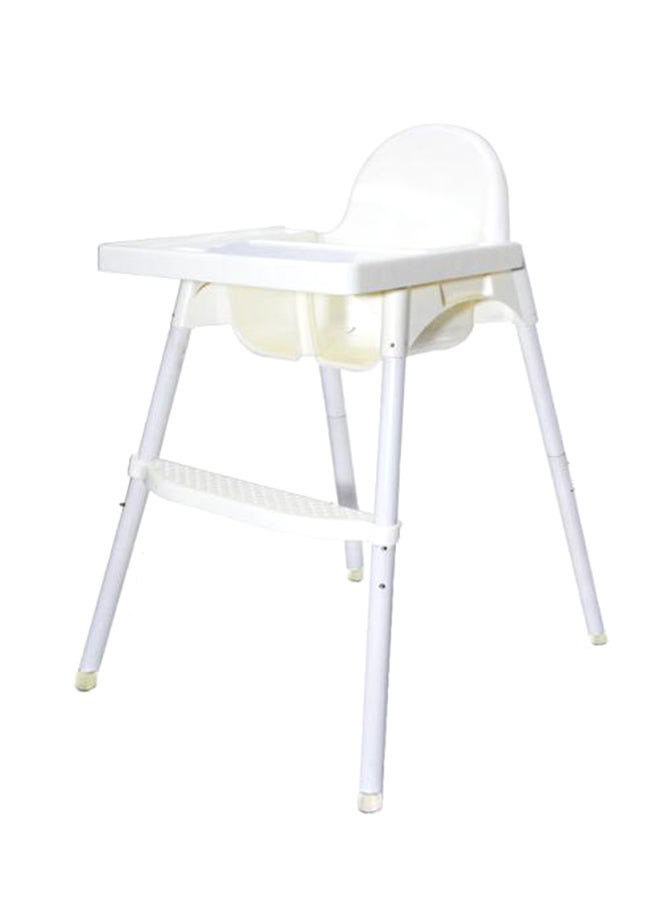 High Chair H1 Multi Booster Seat With Feeding Tray With Safety Belt- White