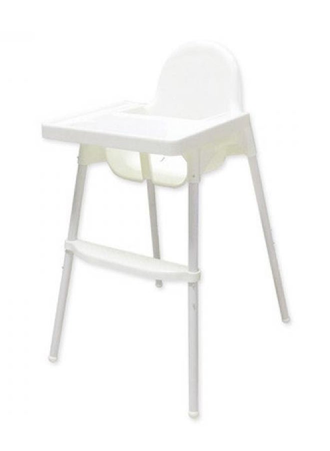 High Chair H1 Multi Booster Seat With Feeding Tray With Safety Belt- White