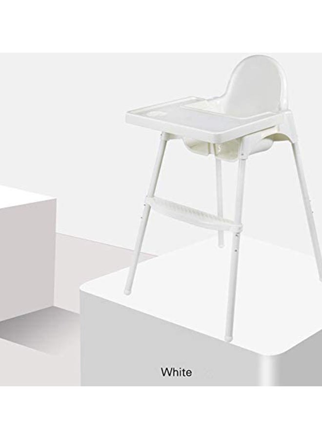 High Chair H1 Multi Booster Seat With Feeding Tray With Safety Belt- White