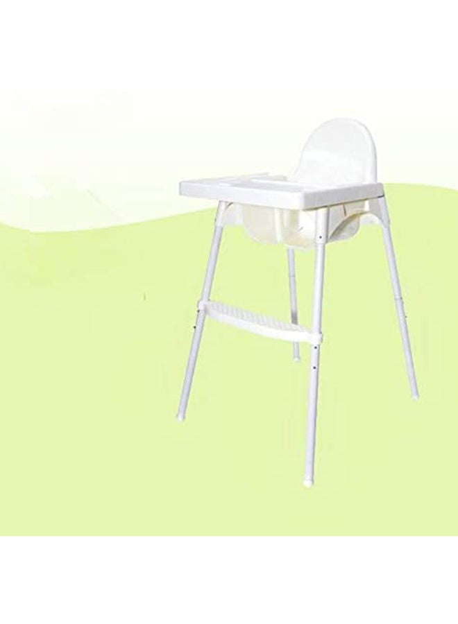 High Chair H1 Multi Booster Seat With Feeding Tray With Safety Belt- White