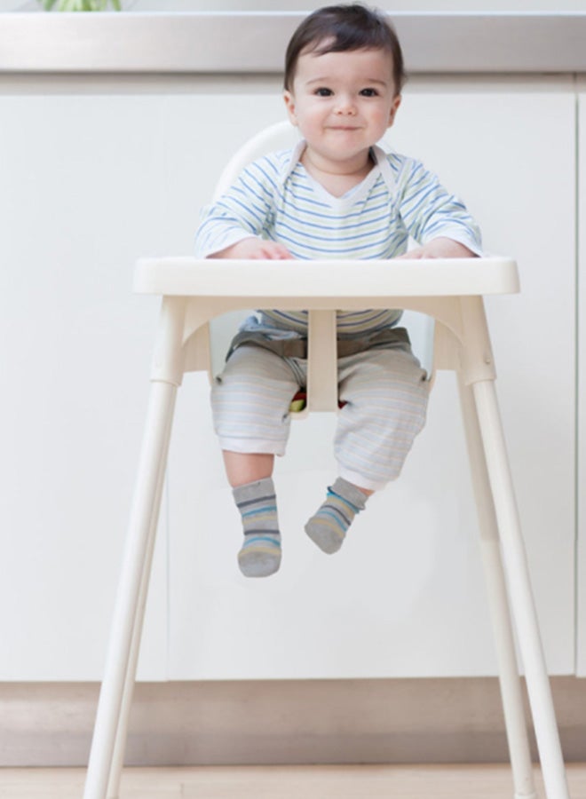High Chair H1 Multi Booster Seat With Feeding Tray With Safety Belt- White