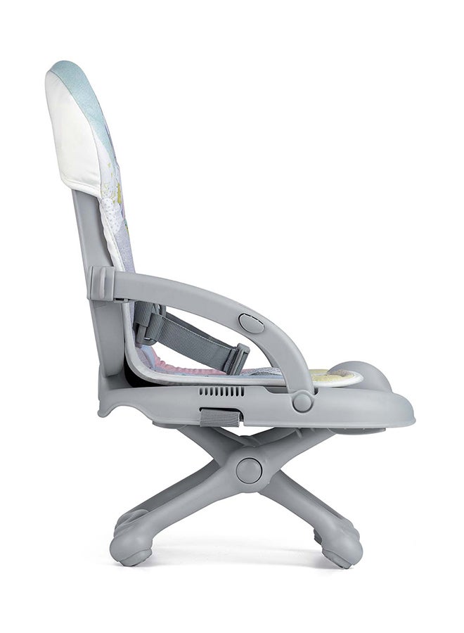 Smarty Booster Baby Feeding Chair, Snack Seat, Smart Pop, Portable, Booster Seat With Tray Eating, Dinning Lightweight, Compact Fold, Travel, Camping - Kites And Balloons