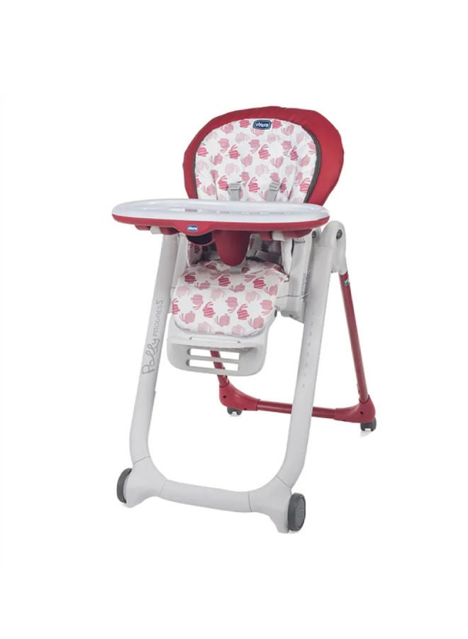 Polly Progres5 Highchair, Red