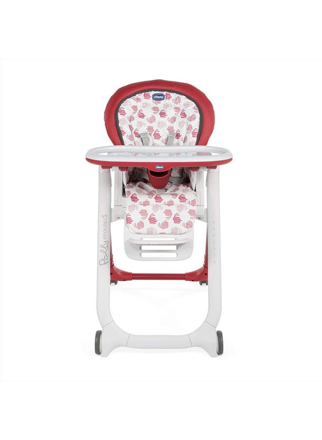Polly Progres5 Highchair, Red
