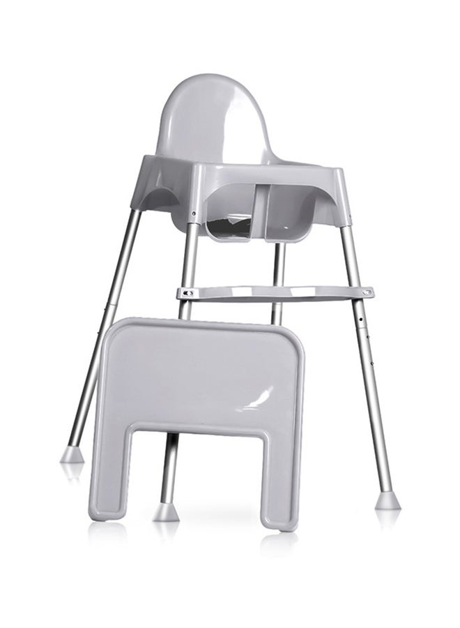High Chair With Removable Tray - Grey