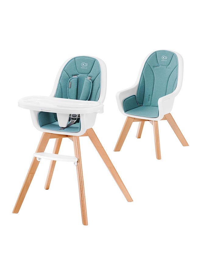 2 In1 Kinderkraft High Chair Tixi Turquoise