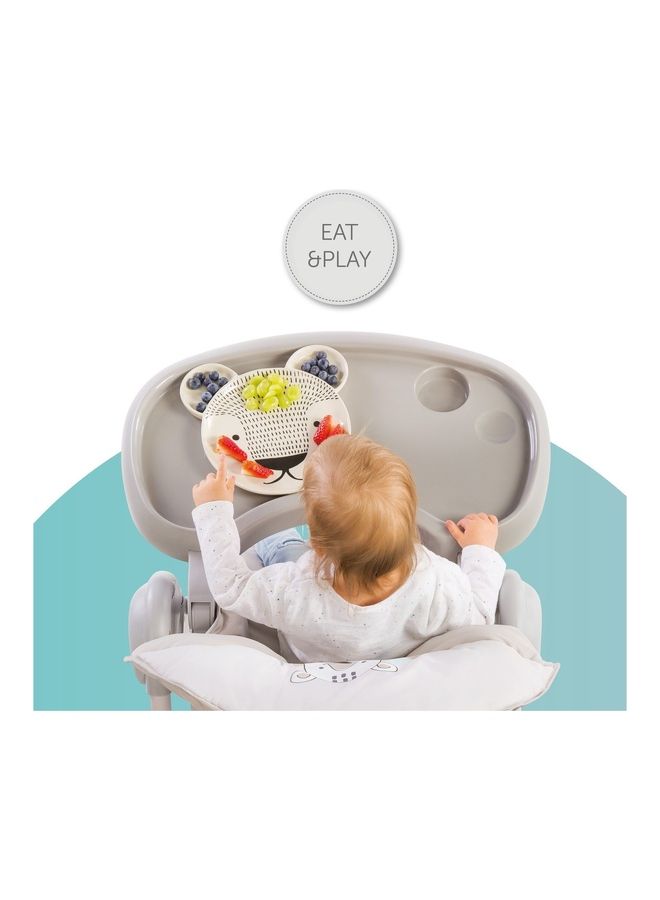 Grow - Along Highchair Sit N Relax, New - Born Attachment From Birth To 9 Kg , Toddler Seat Up To 15 Kg, Height - Adjustable, Foldable, Wheels, Play Arch, Tray, Basket - Beige