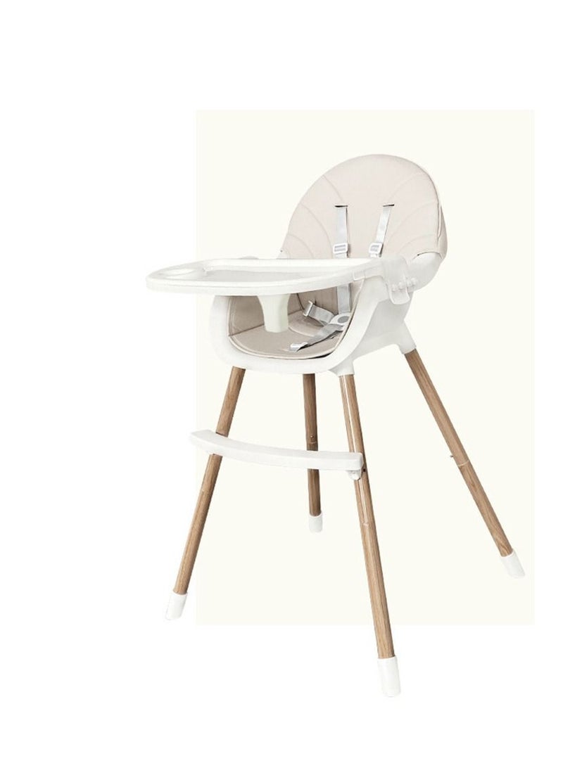 3-in-1 High Chairs for Babies Toddlers, Convertible Infant Highchair with Removable Tray & Safety Harness Adjustable Legs