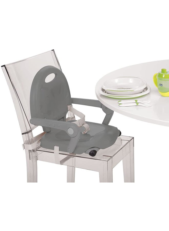 Pocket Snack Booster Seat 6M-3Y, Dark Grey