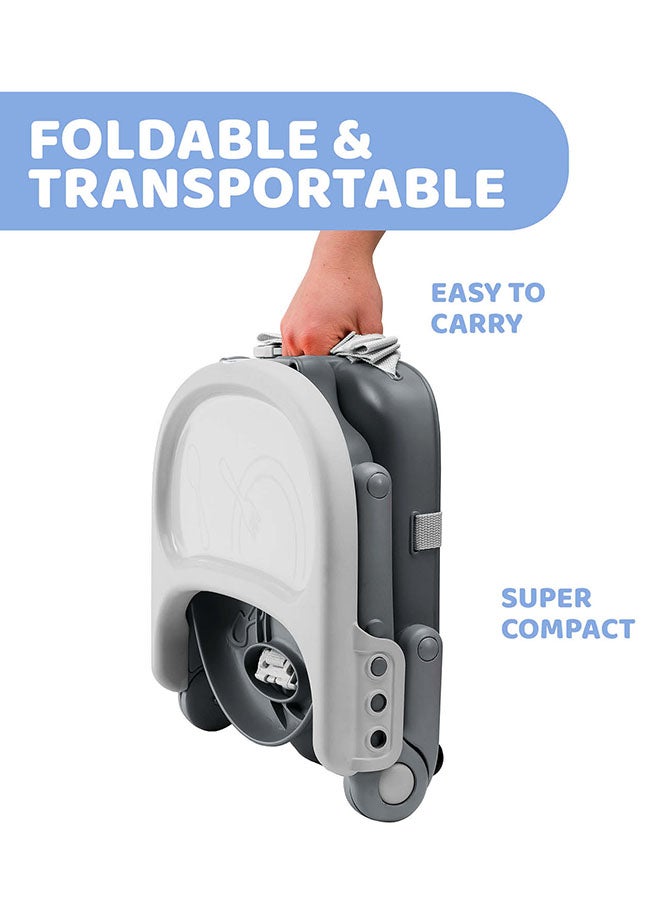 Pocket Snack Booster Seat 6M-3Y, Dark Grey