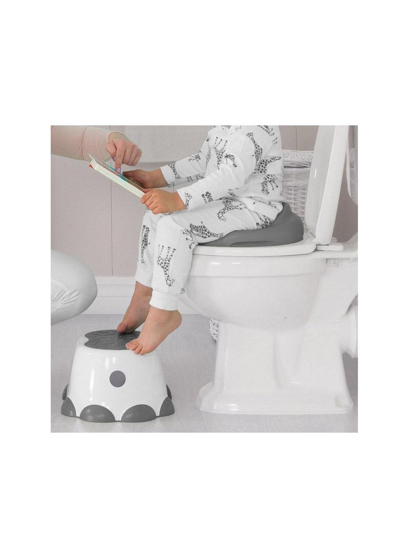 Toilet Trainer –  Ergonomic Design, Non-Slip Base, Easy to Clean,  Ideal for toddlers from 18 months ( late Grey )