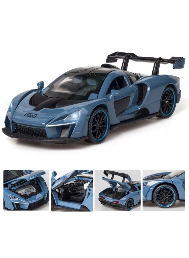 1:32 Alloy Collectible McLaren Car Model Toy, Diecast Zinc Alloy McLaren Senna Pull Back Collectible Toy Car,  Sound and Light Pull Back Model Car for Kids Boy Girl Gift, 16cm*7cm*4cm