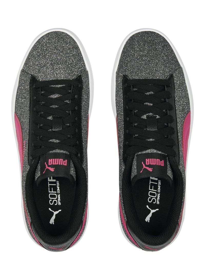 Smash v2 Glitz Glam Youth Kids Girls Low Top Trainer Shoes