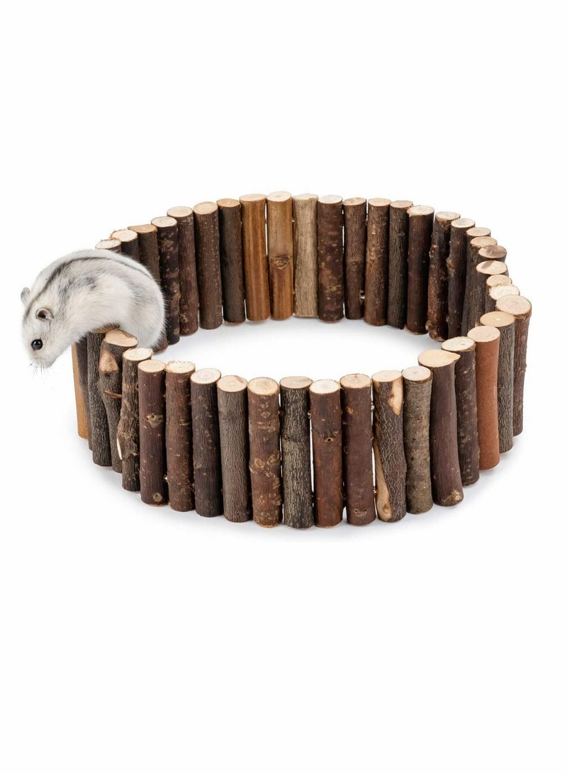 Animal Slide, Animal Ladder, Hamster Swing Toy, Soft Ladder Toy, Hamster Suspension Bridge Toy, Long Climbing Wooden Ladder, for Hamsters Mice Mouse And Other Small Animals (24l X 3.15w)