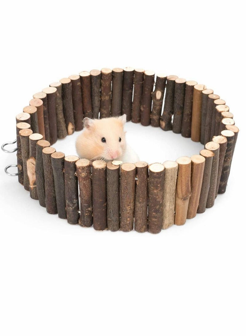 Animal Slide, Animal Ladder, Hamster Swing Toy, Soft Ladder Toy, Hamster Suspension Bridge Toy, Long Climbing Wooden Ladder, for Hamsters Mice Mouse And Other Small Animals (24l X 3.15w)
