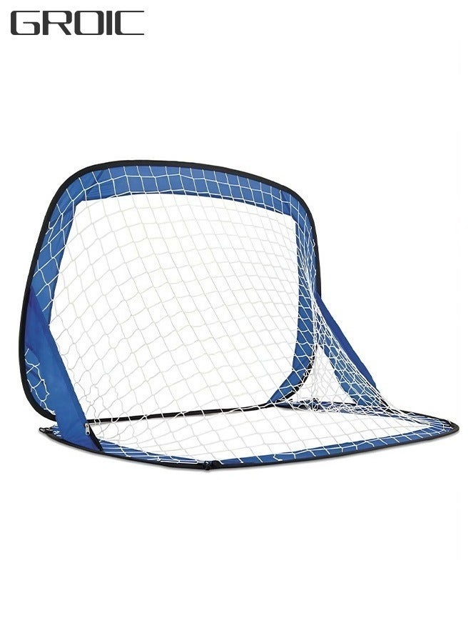 Portable Soccer Goal Foldable Pop Up Training Soccer Goals Net Set with Carry Bag for Outdoor & Backyard Kids Practice Football Goals Ideal Games Soccer Goals Net for Toddler Youth Adults