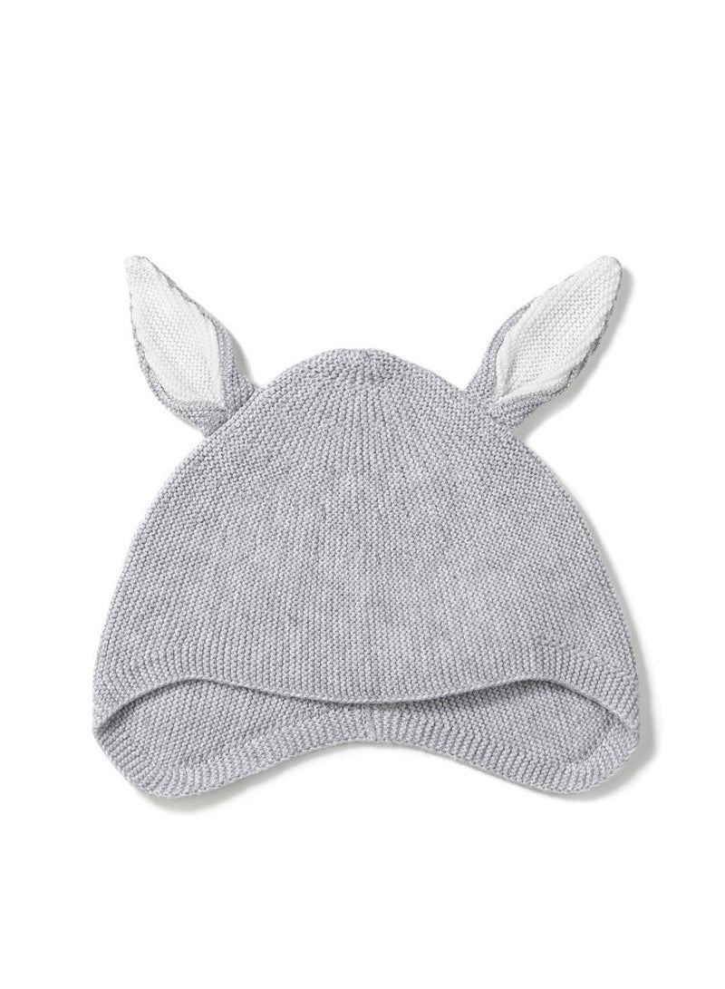 Grey Bunny Hat 6-12 Months