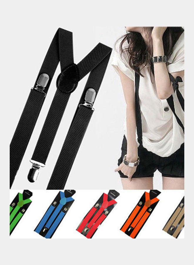 Unisex Elastic Y-Shape Braces Men's Women's Adjustable Clip-on Suspenders Purple