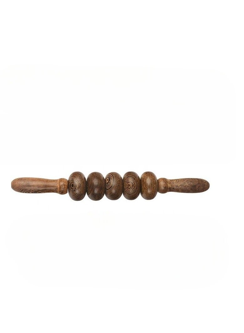 Wooden Muscle Roller Massage Stick Effective Tool for Relieving Muscle Soreness Cramps Tightness and Plantar Fasciitis.