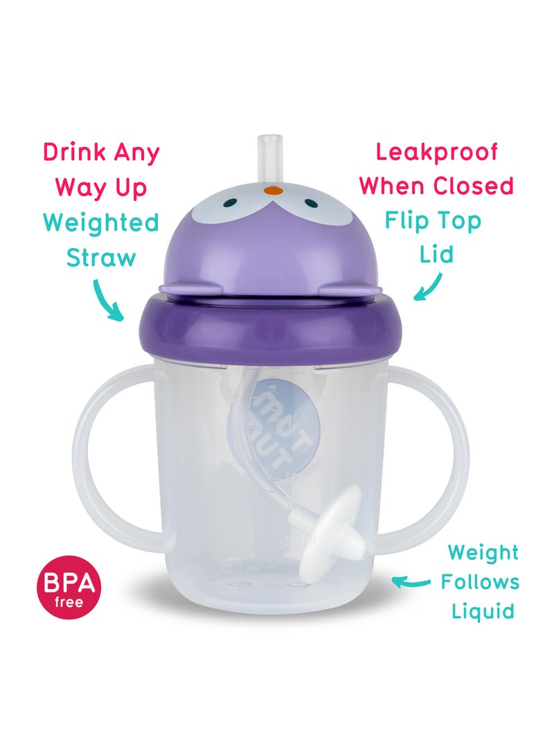 Tippy Up Cup With Weighted Straw (Series 3) - Penguin