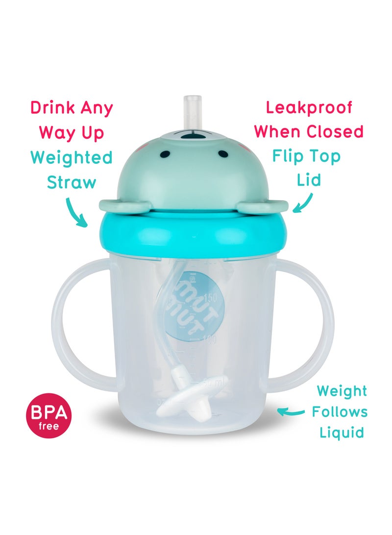 Tippy Up Cup With Weighted Straw (Series 3) - Teal