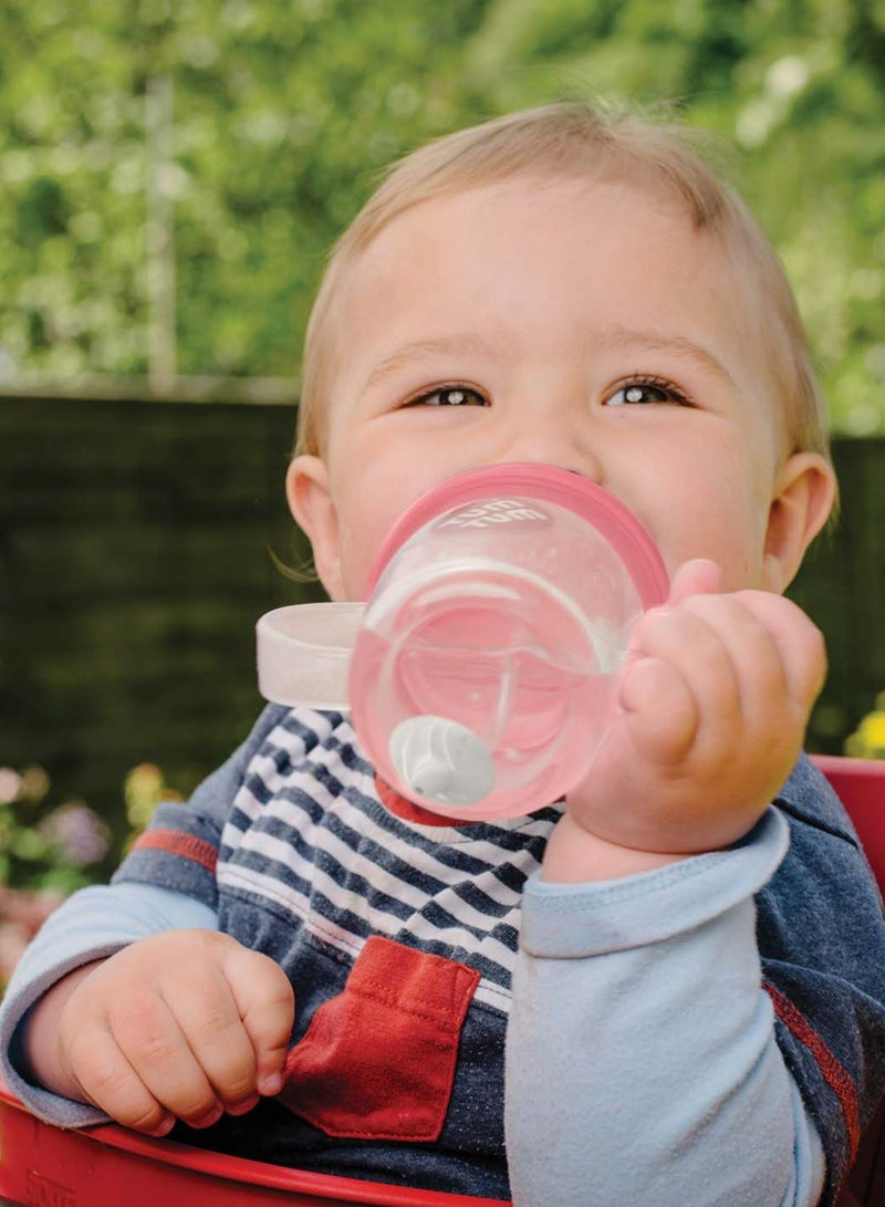 Large Tippy Up Cup With Weighted Straw (Series 3) - Pink