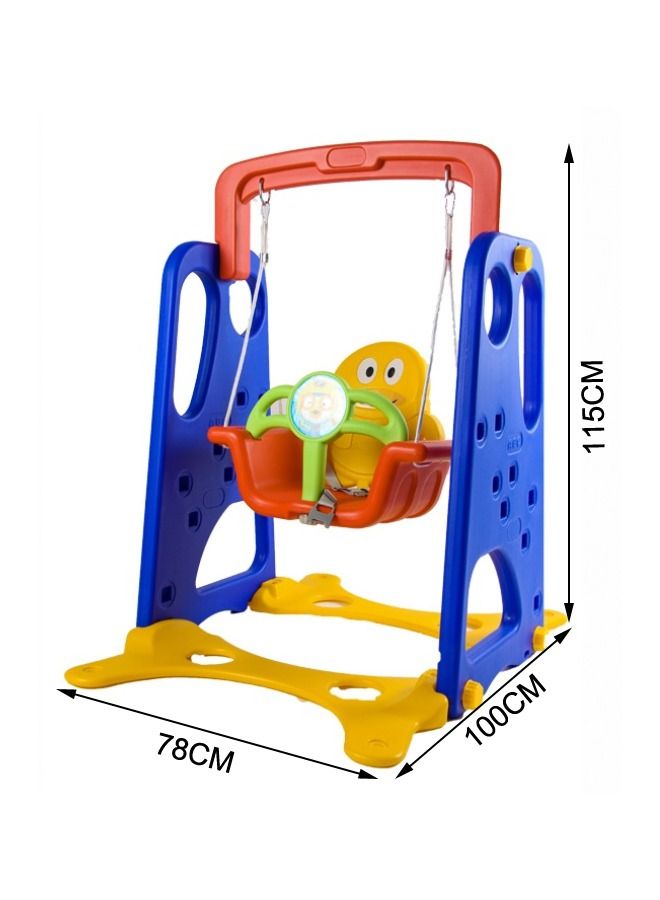 Indoor Household Plastic Cartoon Swing Playset For Baby