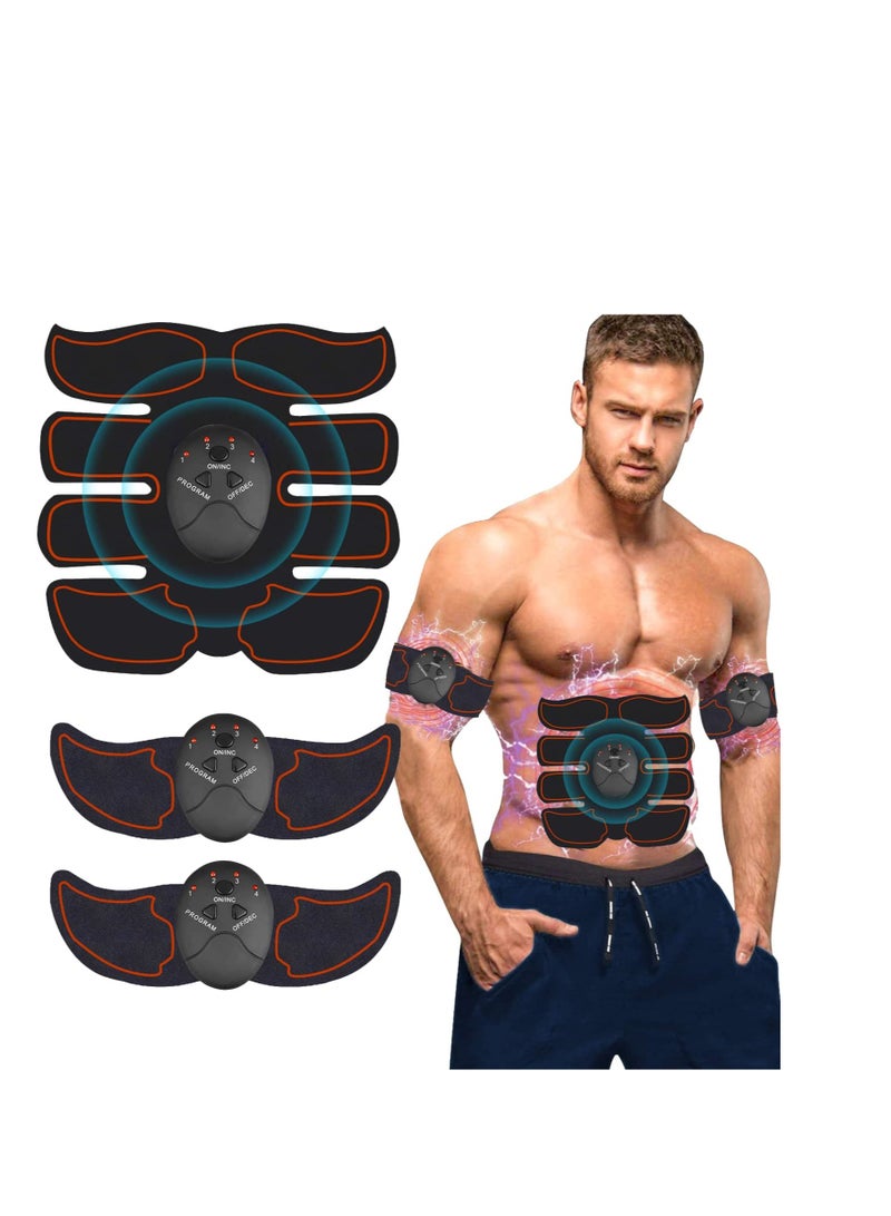 Muscle Trainer Instrument, Abs Stimulator Abdominal, Muscle Toner Electronic Toning Belts, EMS Workout Home Fitness Device, Quick and Effective Abdominals Toning Belt, 1 Pcs