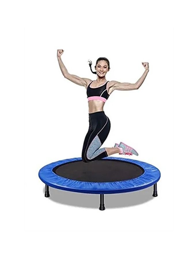 40'' Fitness Trampolines, Foldable Mini Trampoline for Adults and Kids with Safety & Anti-Skid Pads 120cm