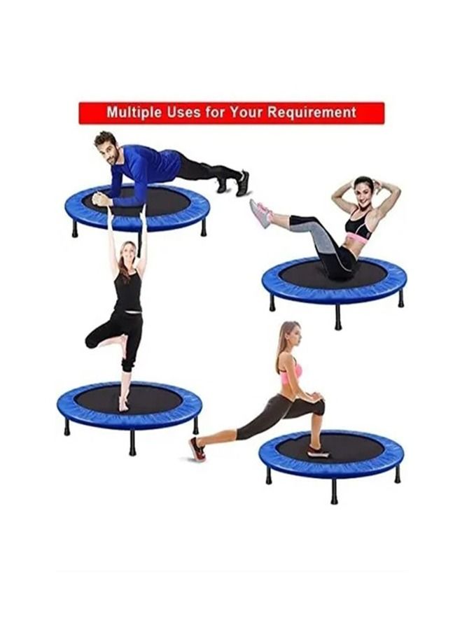 40'' Fitness Trampolines, Foldable Mini Trampoline for Adults and Kids with Safety & Anti-Skid Pads 120cm