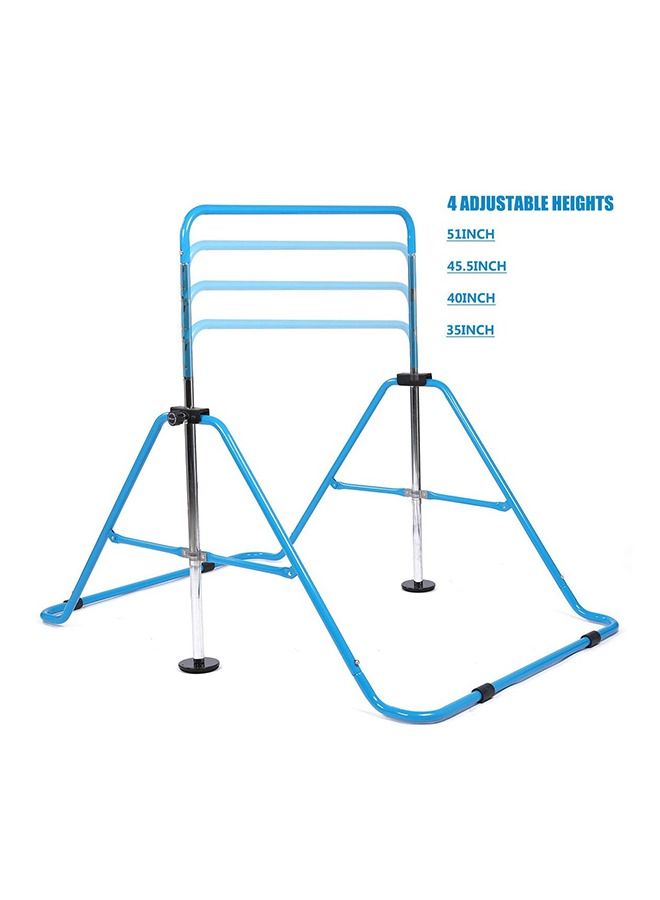 Gymnastics Bar Kids Expandable Gymnastic Bars Equipment, Blue