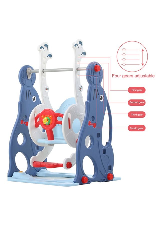 Sea Lion Theme Plastic Swing For Kids Multifunctional Play Toys