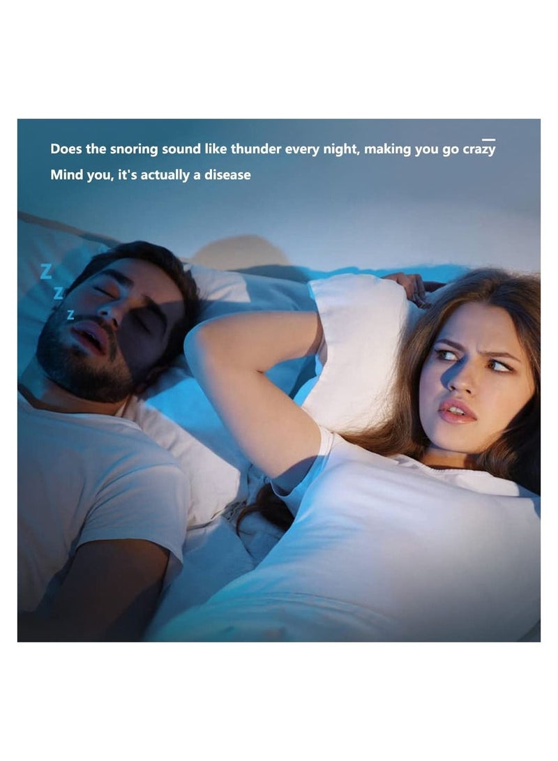 Smart Throat Anti Snoring Device, Throat Snoring Sleep Aid, USB Rechargeable 6-speed adjustment, Snoring Detection by Impulse Sense, Snore Stopper Solution for Men and Women