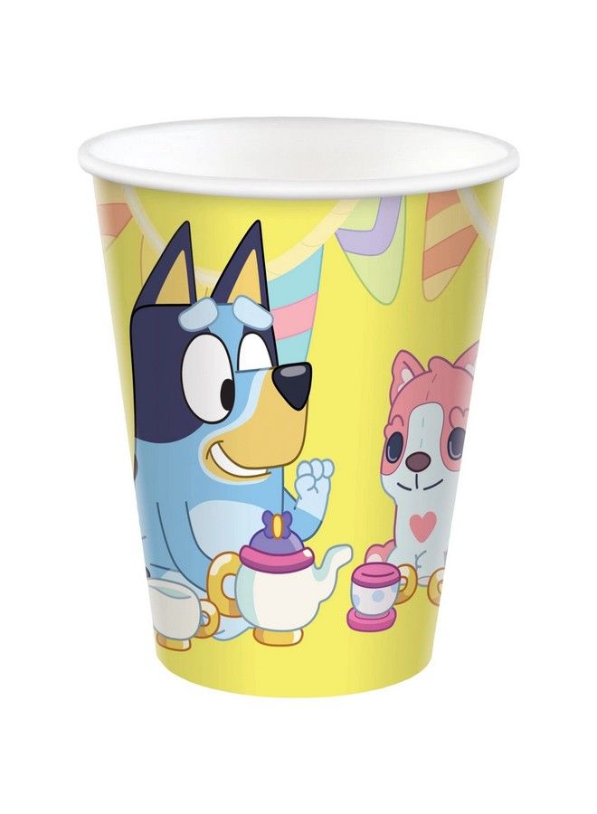 Bluey Paper Party Cup 9 Oz. ; Yellow ; Pack Of 8