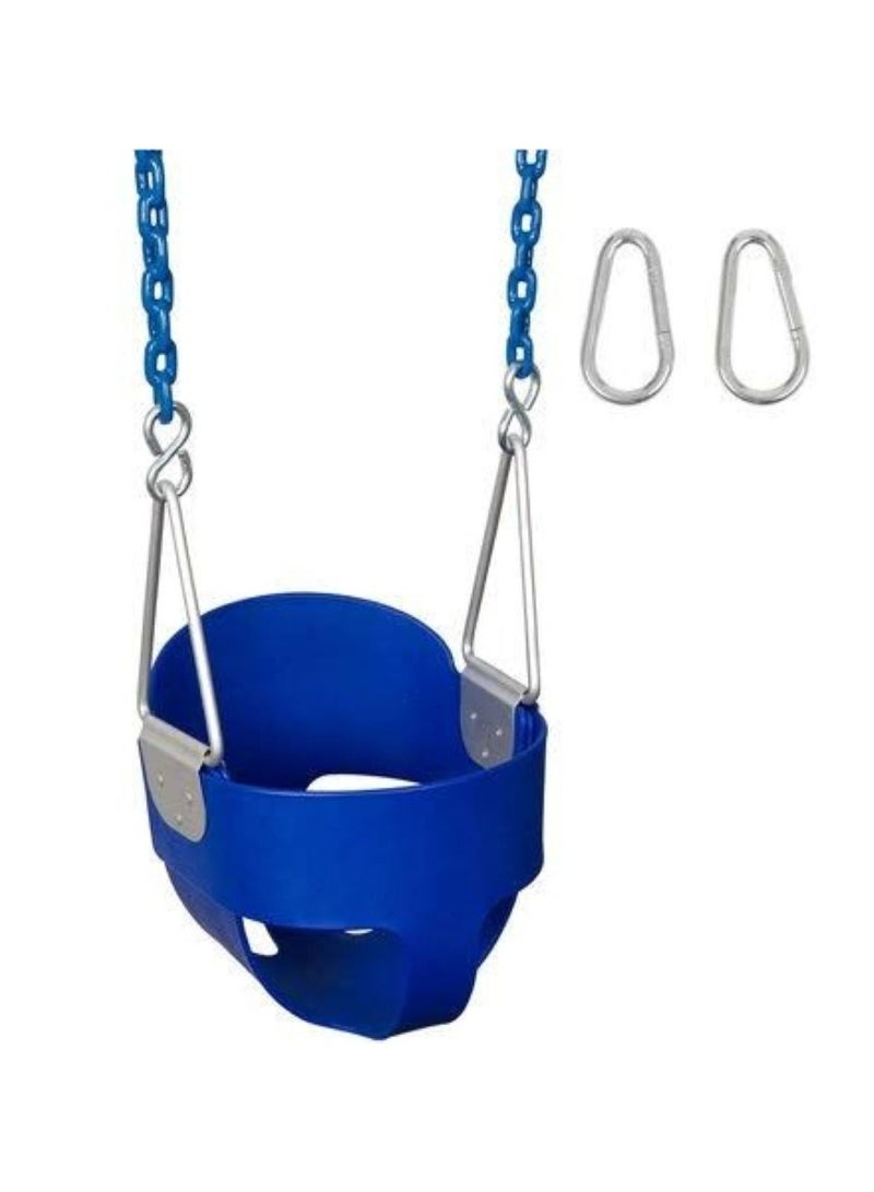 Baby Swing Seat Baby Toddler For Kids Activities Seat Complete Set Blue