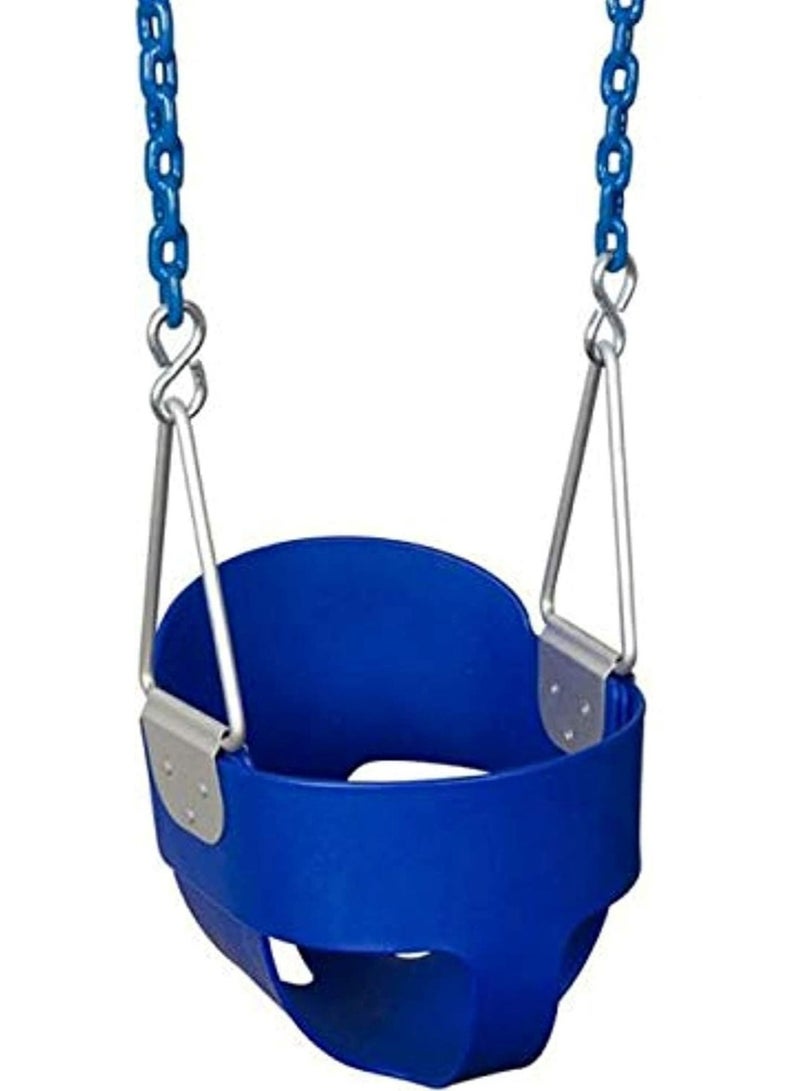 Baby Swing Seat Baby Toddler For Kids Activities Seat Complete Set Blue