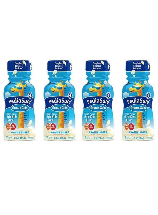 Grow & Gain Nutrition Shake For Kidsvanilla8 Fl Oz (Pack Of 4)