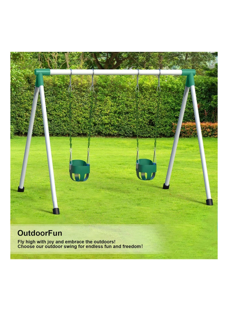 Baby Swing Set Green