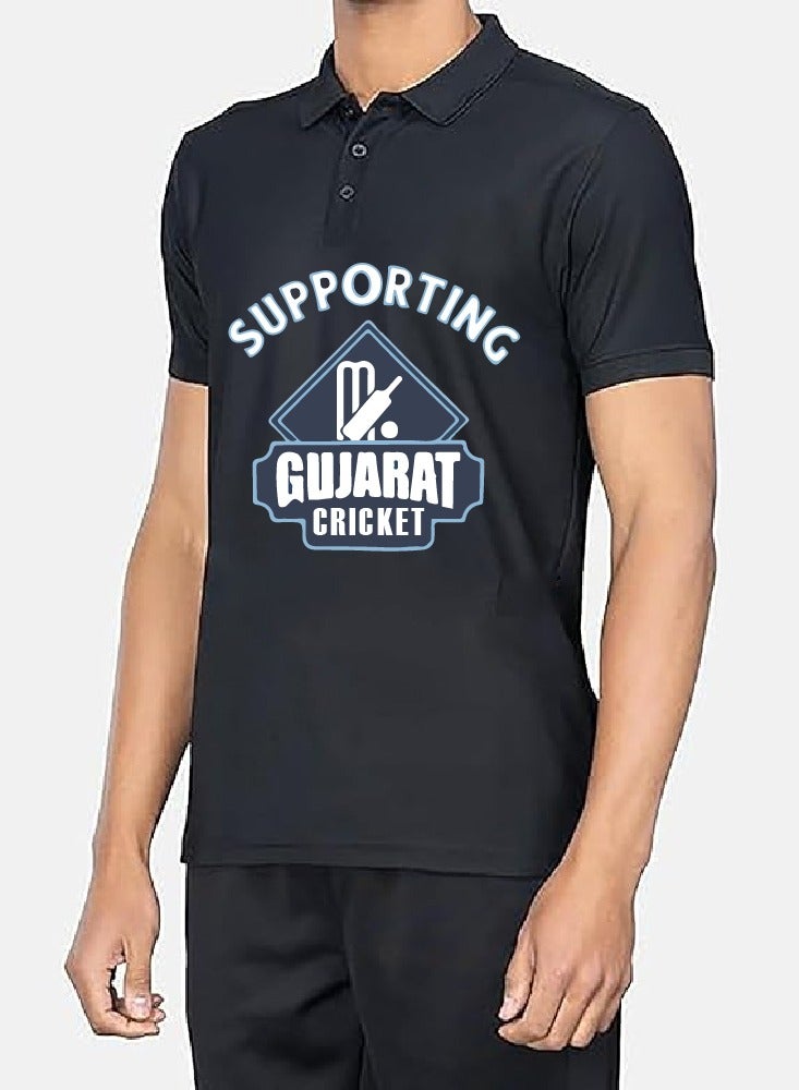 Gujarat  Cricket Jersey for Men - Dry-Fit T-Shirt for Men - Perfect for Gujarat  Cricket Fans - Match Day