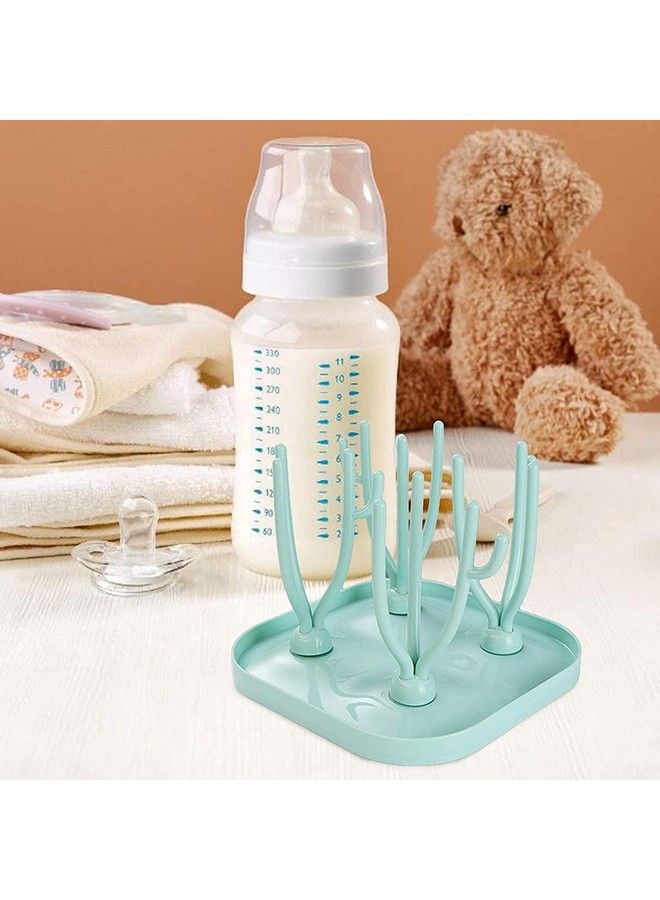 Foldable Baby Bottle Drying Racks Feeding Cup Nipple Storage Shelf Stand Holder Green Drying Rack