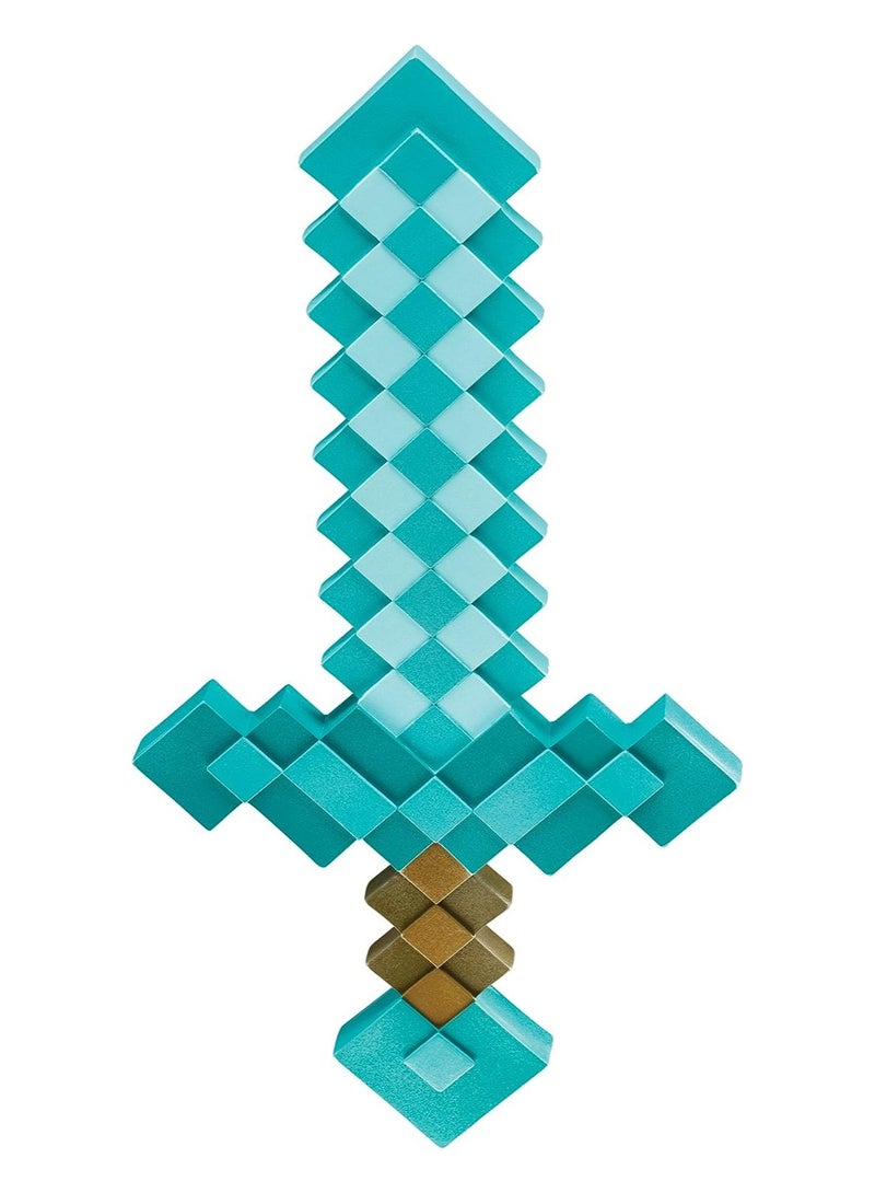 Diamond Enchanted Sword Minecraft Boys Blue One Size Accessory