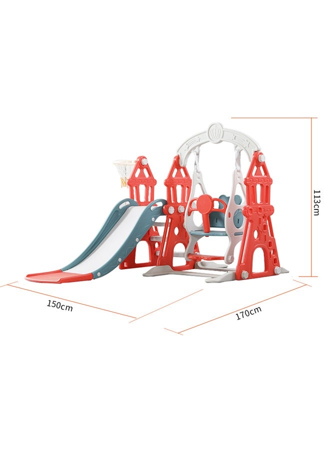 Kids Swing And Slides Set Indoor Plastic Playground Baby Slides For Children