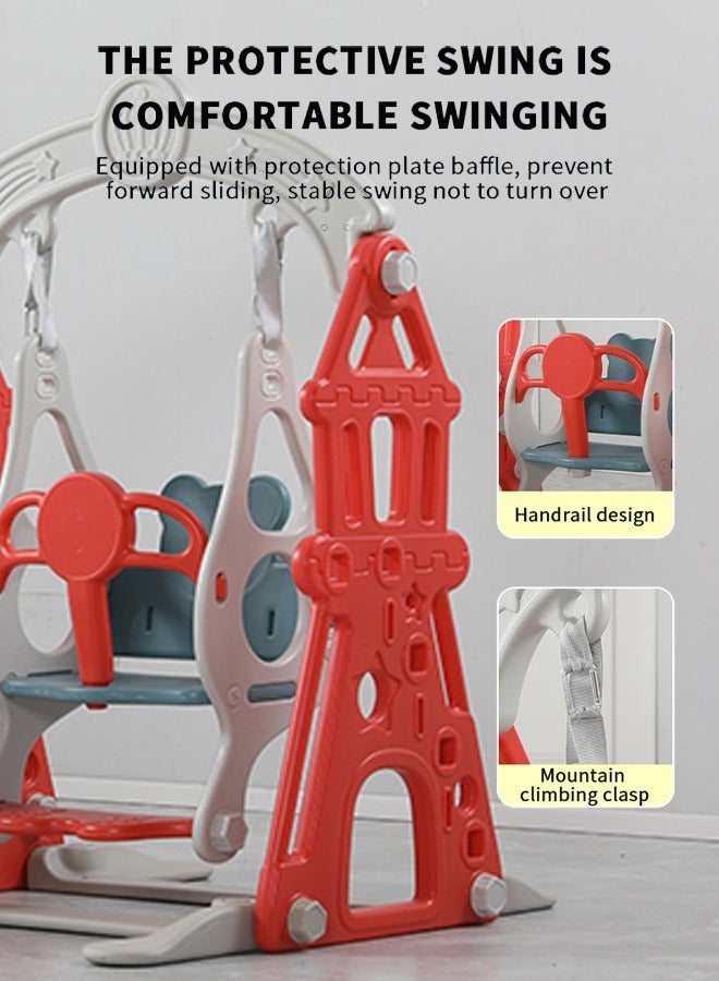 Kids Swing And Slides Set Indoor Plastic Playground Baby Slides For Children